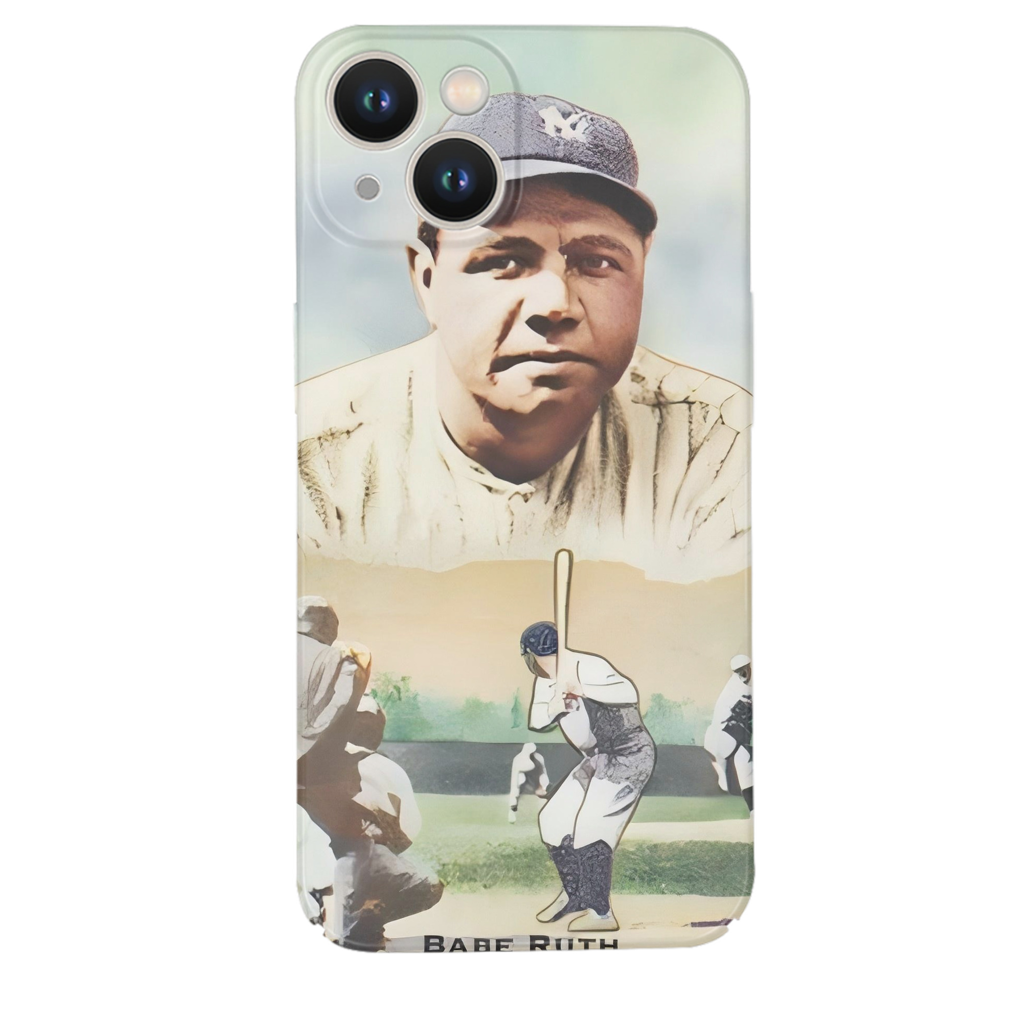 Babe Ruth 18 IPhone 14 Series Full-Cover Hard Case – Shockproof With Raised Camera Protection – Precise Cutouts, Wireless Charging Compatible – Durable, Anti-Yellowing, Easy To Clean